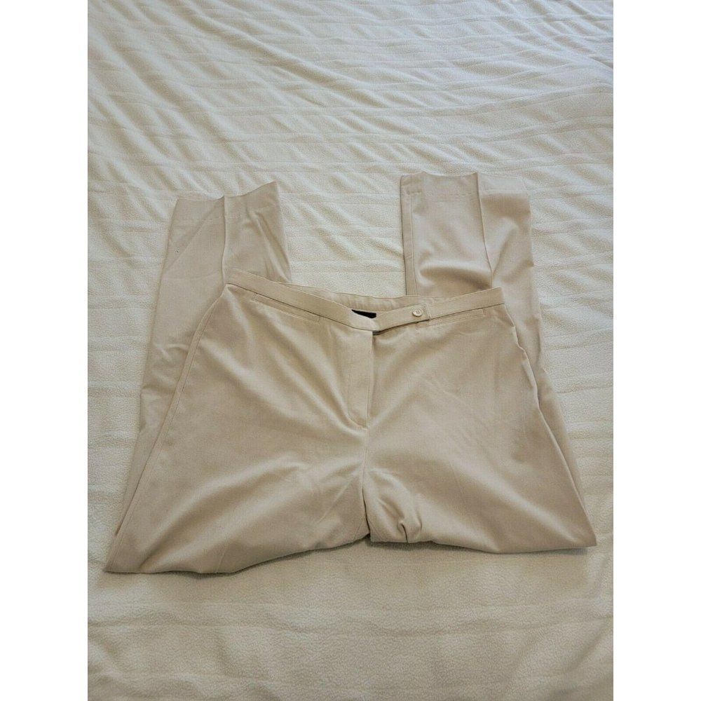 Focus 2000 Womens Tan Flat Front Slash Pocket Stra